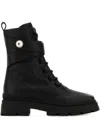 Jimmy Choo Chunky Sole Ankle Boots With Strap Detail In Black