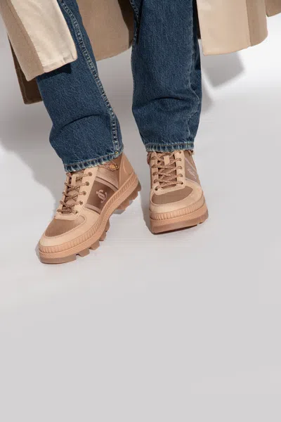 Jimmy Choo ‘normandy' High-top Sneakers In Brown