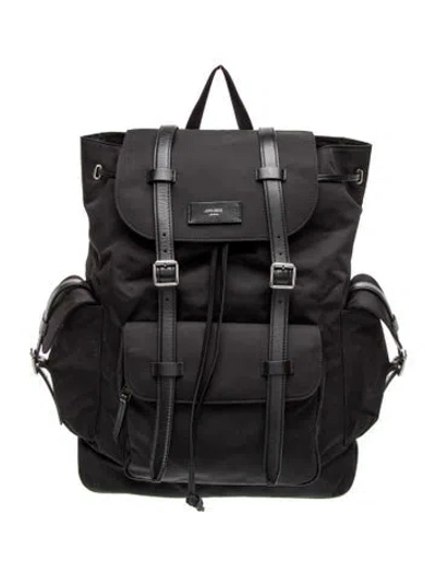 Pre-owned Jimmy Choo Nylon Backpack In Black