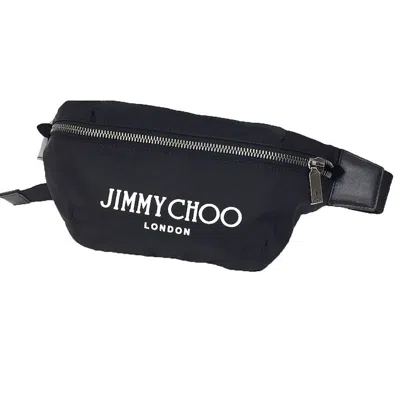 Pre-owned Jimmy Choo Nylon Leather Fanny Pack Sling Bag ()