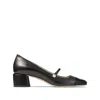 Jimmy Choo 'elisa 45' Black Pumps With Pearl Detail
