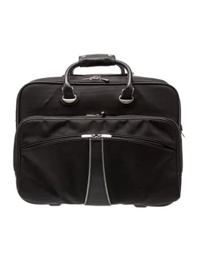 Pre-owned Jimmy Choo Nylon Suitcase In Black