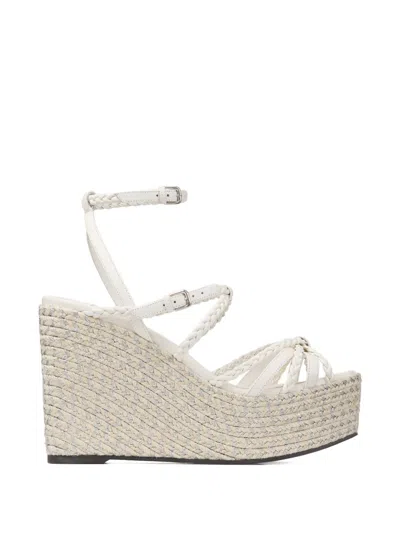 Jimmy Choo Nyra Braided-strap Sandals In White