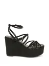 Jimmy Choo Sophisticated Woven Design Pumps With Adjustable Ankle Strap In Animal Print