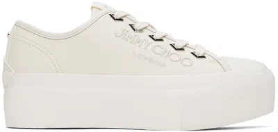 Jimmy Choo Off-white Palma Maxi Trainers In X Latte/latte