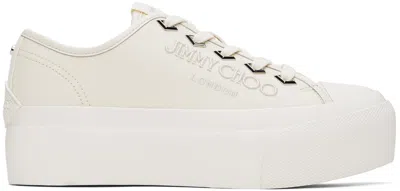 Jimmy Choo Off-white Palma Maxi/f Sneakers In Beige