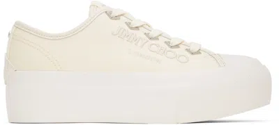 JIMMY CHOO OFF-WHITE PALMA MAXI/F SNEAKERS