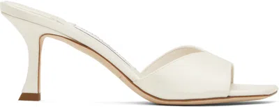 Jimmy Choo Off-white Skye 70 Heeled Sandals In Ivory