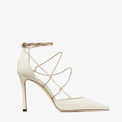 Jimmy Choo Olesia 95mm Chain-embellished Leather Pumps In Multi