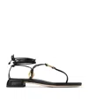 Jimmy Choo Onyxia 25 Leather Strappy Sandals