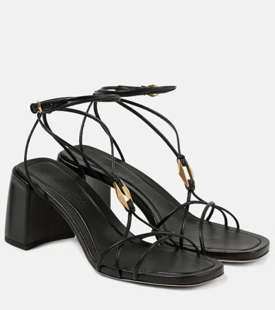 Jimmy Choo Onyxia 70 Sandals In Black