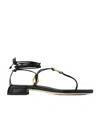Jimmy Choo Onyxia 25 Leather Strappy Sandals In Black