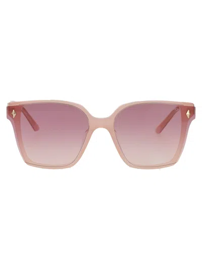 JIMMY CHOO JIMMY CHOO OPAL PINK ACETATE SUNGLASSES