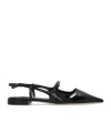 Jimmy Choo 'didi Flat' Black Ballerinas With Shiny Finish In Black