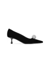 Jimmy Choo Orb 50 Crystal-embellished Velvet Pumps