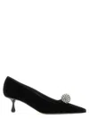 Jimmy Choo Orb 50 Crystal-embellished Velvet Pumps