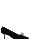 Jimmy Choo Orb 50 Crystal-embellished Velvet Pumps