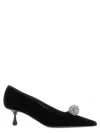 Jimmy Choo Orb 50 Crystal-embellished Velvet Pumps