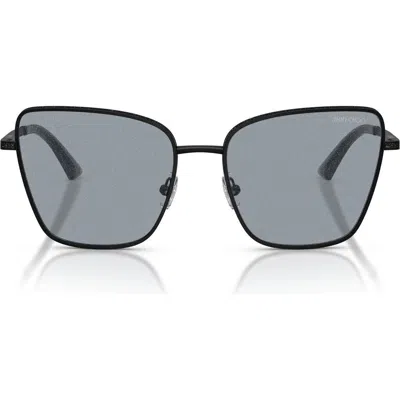 Jimmy Choo Orli 55mm Square Sunglasses In Black