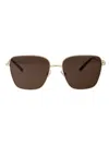 Jimmy Choo Oro Pallido Metal Sunglasses In Brown