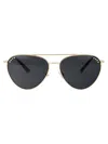 Jimmy Choo Womens Gold Jc4002b Pilot-frame Steel Sunglasses In Blue