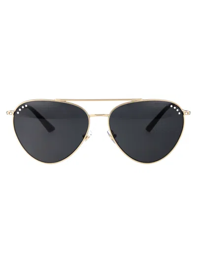 Jimmy Choo Oro Pallido Steel Sunglasses In Blue