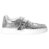 Jimmy Choo Osaka Sneakers In Silver Glitter In Silver