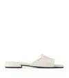 Jimmy Choo Ostrich Leather Dina Sandals In White