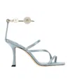 Jimmy Choo Ottilia 90 Crystal-embellished Sandals In Satin In Blue