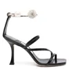Jimmy Choo Ottilia 90 Crystal-embellished Sandals In Nappa Leather In Black