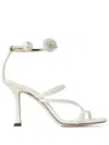 Jimmy Choo Skin-heeled, Open-toed, High-heeled Sandals In White