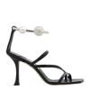 Jimmy Choo Ottilia 90 Crystal-embellished Sandals In Nappa Leather In Black