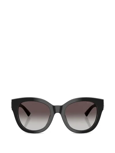 Jimmy Choo Oval Frame Sunglasses In Metallic