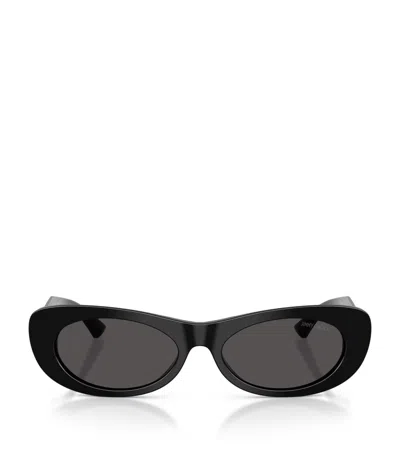 Jimmy Choo Jc 5038bu 500087 54mm Womens Oval Sunglasses In Black