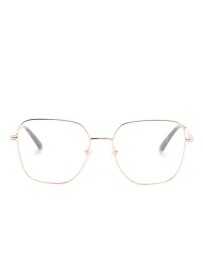 Jimmy Choo Oversize-frame Glasses In 粉色