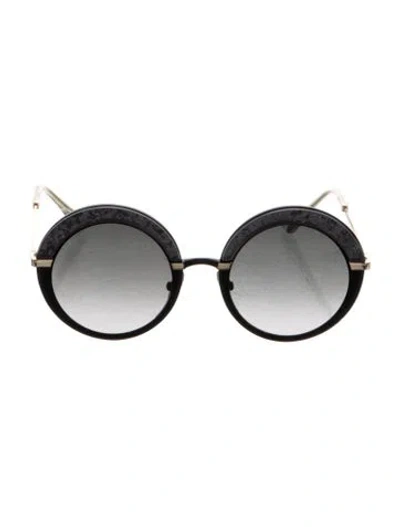 Pre-owned Jimmy Choo Oversize Gradient Sunglasses In Black