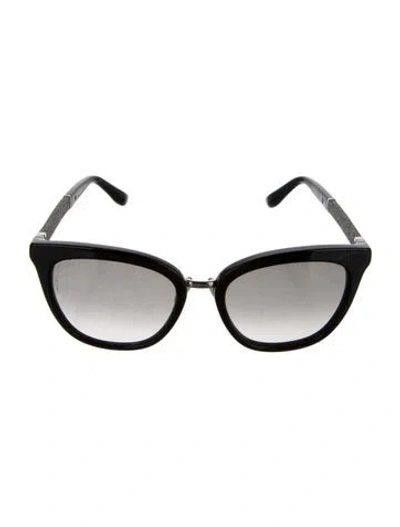Pre-owned Jimmy Choo Oversize Gradient Sunglasses In Black