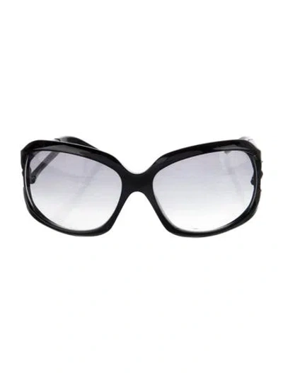 Pre-owned Jimmy Choo Oversize Gradient Sunglasses In Black
