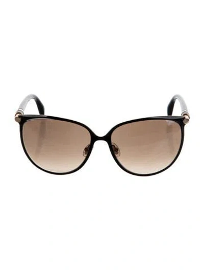Pre-owned Jimmy Choo Oversize Gradient Sunglasses In Black