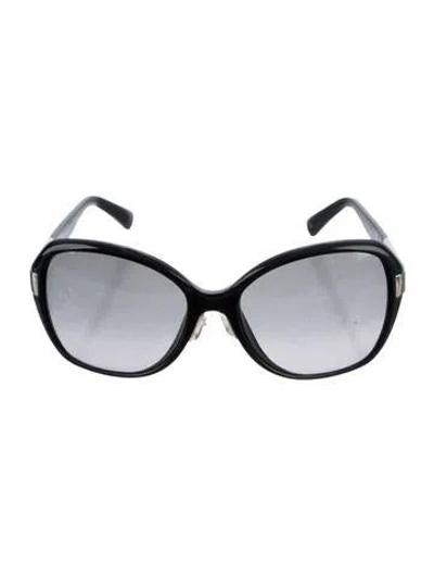 Pre-owned Jimmy Choo Oversize Gradient Sunglasses In Black
