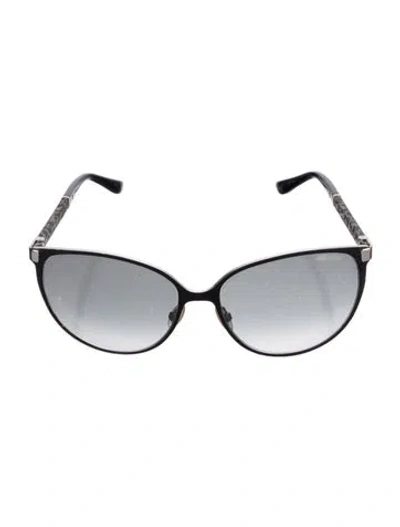 Pre-owned Jimmy Choo Oversize Gradient Sunglasses In Black