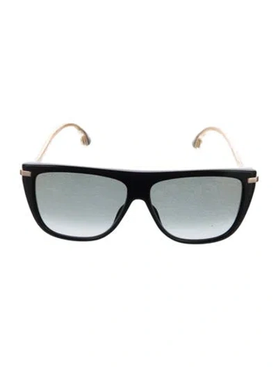 Pre-owned Jimmy Choo Oversize Gradient Sunglasses In Black