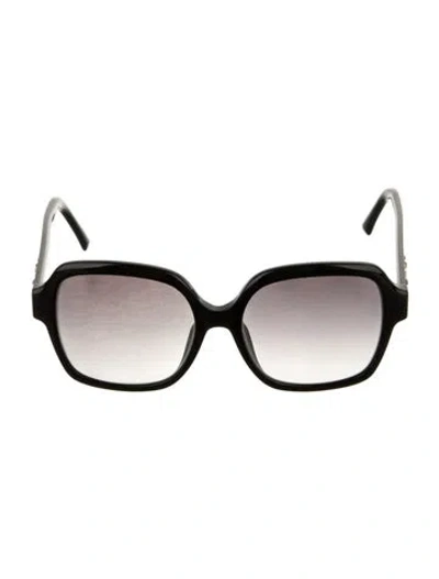 Pre-owned Jimmy Choo Oversize Gradient Sunglasses In Black