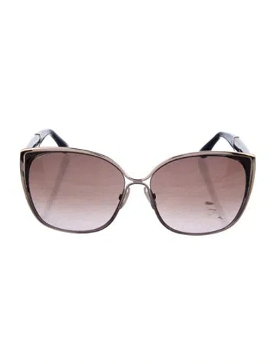 Pre-owned Jimmy Choo Oversize Gradient Sunglasses In Multi