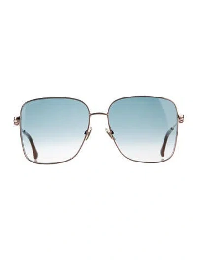 Pre-owned Jimmy Choo Oversize Gradient Sunglasses In Neutral