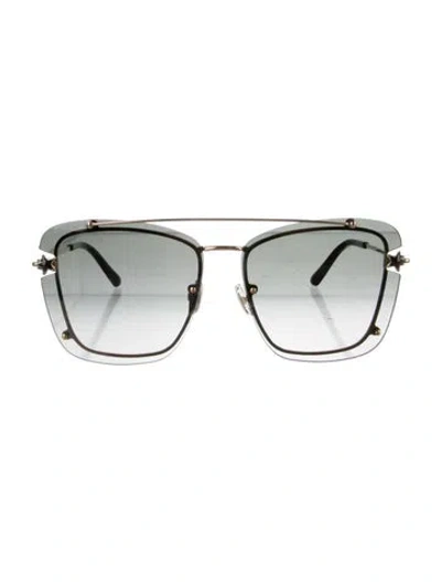 Pre-owned Jimmy Choo Oversize Gradient Sunglasses W/ Tags In Black