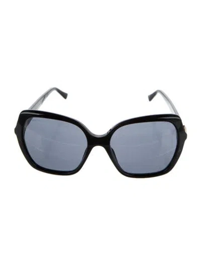 Pre-owned Jimmy Choo Oversize Tinted Sunglasses In Black
