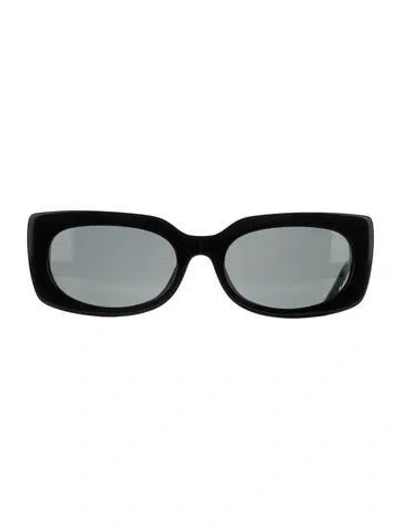 Pre-owned Jimmy Choo Oversize Tinted Sunglasses In Black