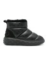 Jimmy Choo Xan Shearling-lined Quilted Logo-embossed Leather Boots In Black