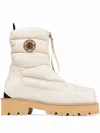 Jimmy Choo Padded Ankle Boots With Distinguished Logo In Neutral